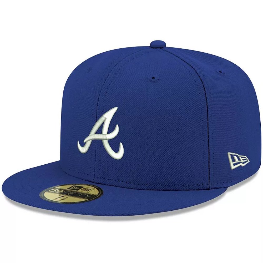 New Era MLB Atlanta Braves Light Royal with White 59FIFTY Fitted Cap
